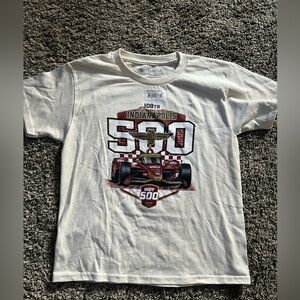 INDY 500 Boys Starting Field Graphic T-Shirt, Grey, NWT